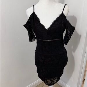 Guess Black Lace Dress